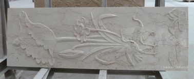 Pannellatura beige naturale della parete del marmo 3d