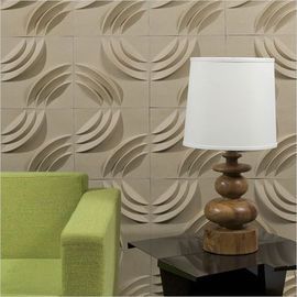 Bordo decorativo a prova d'umidità della parete pannelli/3D della parete 3D della fibra di pianta per l'hotel o la famiglia