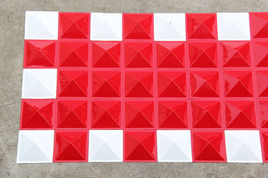 Renda incombustibile il fondo su misura all'aperto della parete di logo strutturato 3D 3D dei pannelli di parete del rivestimento