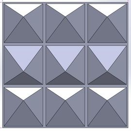 Carta da parati decorativa acrilica dei pannelli di parete della decorazione 3D della parete di multi colore a prova d'umidità ed ecologica